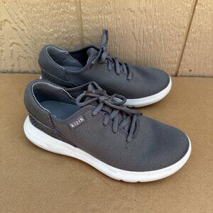Kizik Shoes Madrid Eco Knit Hands Free Slip On Lace Up Gray Women’s Size 6